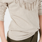 Style & Co Women's Petite Fringed Cowl-Neck Sweater Brown Size Petite XL