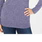 Karen Scott Women's Boat-Neck Cotton Sweater Blue Size X-Large