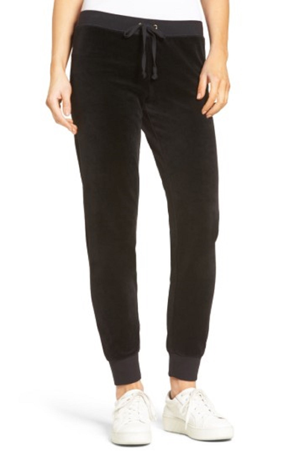 Juicy Couture Women's Zuma Velour Track Pants Black Size Small