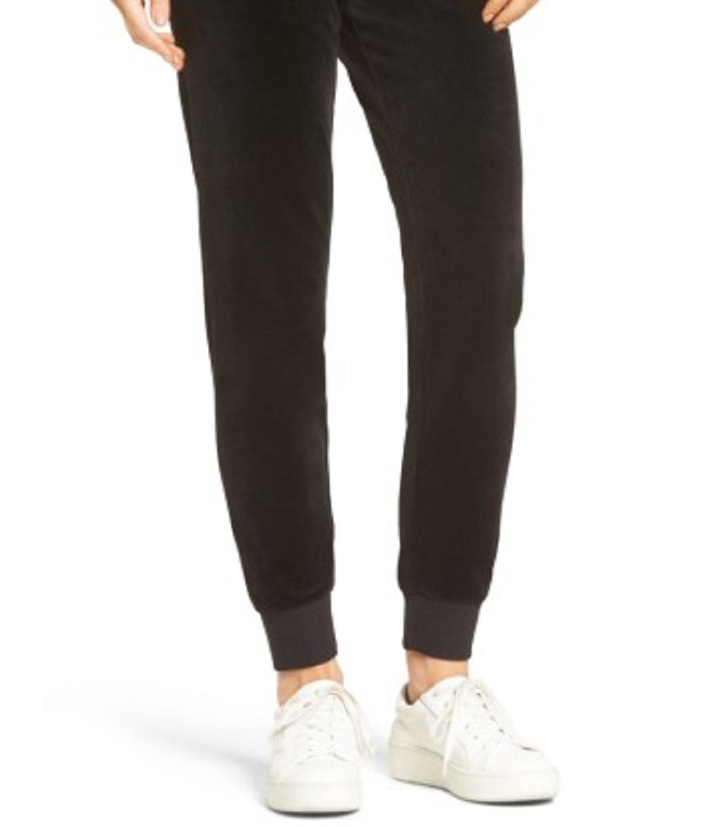 Juicy Couture Women's Zuma Velour Track Pants Black Size Small