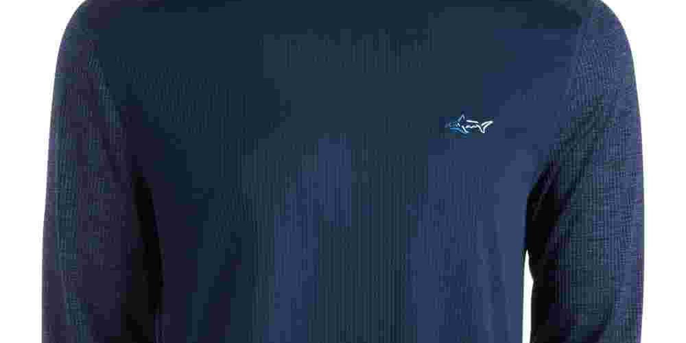 Greg Norman Men's Logo Athletic Pullover Top Navy Size Small