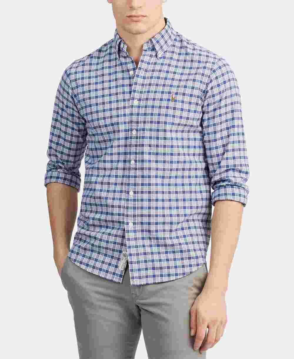 Ralph Lauren Men's Classic Fit Oxford Button-Down Shirt Blue Size XX-Large