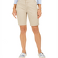 Charter Club Women's Bermuda Twill Shorts Beige Size 6