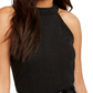 Say What? Juniors' Shine Halter Top Black Size Medium