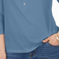 Charter Club Women's Supima Cotton 3/4 Sleeve Blue Size -M