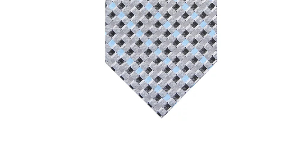 Perry Ellis Men's Printed Classic Neck Tie  Navy Size Regular