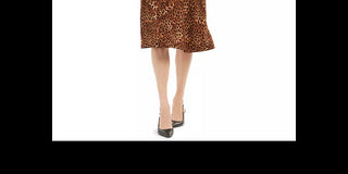 Charter Club Women's Leopard-Print Reversible Wrap Dress Beige Size X-Small