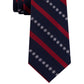 Tommy Hilfiger Men's Snowflake Stripe Tie Red Size Regular