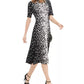 Alfani Women's Petite Mock-Neck Tie-Back Dress Black Size Petite Small