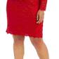 Jump Apparel Women's Dress Romantic Plus Sheath Lace Red Size 2X