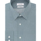Calvin Klein Men's Steel Slim-Fit Non-Iron Performance Stretch Print Dress Shirt Green Size 17X32-33