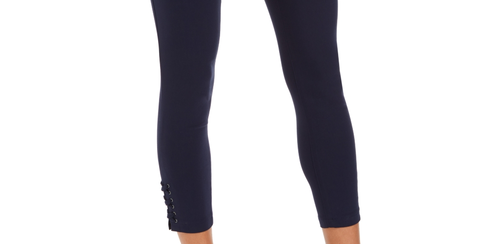 Style & Co Women's Cropped Utility Pants Blue Size 8