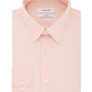 Calvin Klein Men's Steel Classic Regular Non Iron Stretch Performance Dress Shirt Orange Size 18X34X35