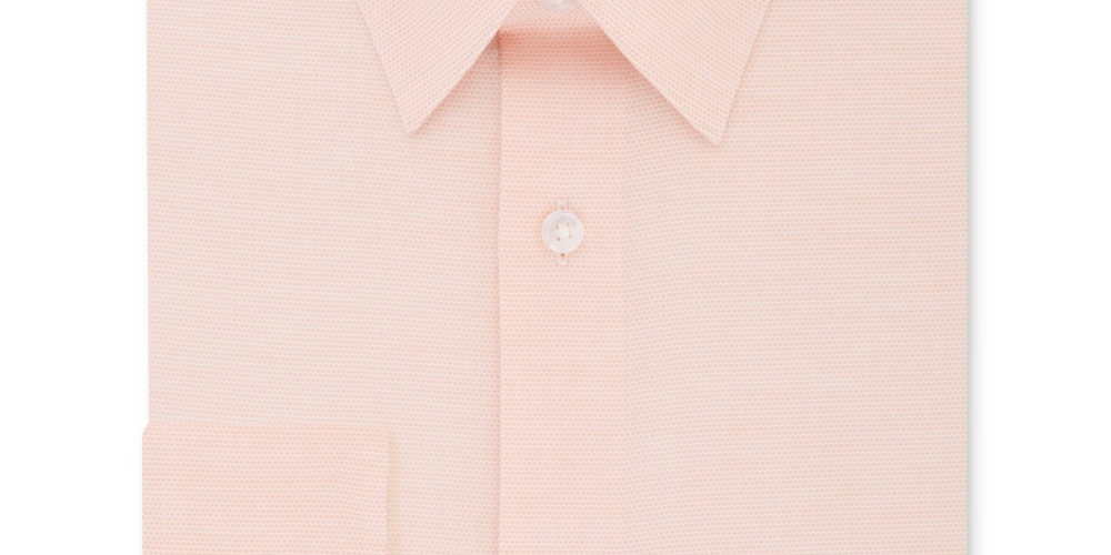 Calvin Klein Men's Steel Classic Regular Non Iron Stretch Performance Dress Shirt Orange Size 18X34X35