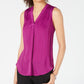 Alfani Women's Petite V-Neck Tank Top Pink Size 44