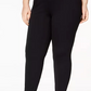 Alfani Women's Ponte Casual Leggings Black Size 0X
