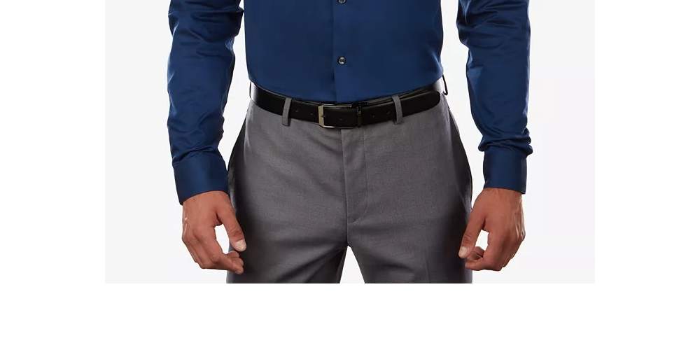 Calvin Klein Men's Dress Shirt Extreme Slim Fit Button-Down Blue Size 15X34-35