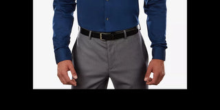 Calvin Klein Men's Dress Shirt Extreme Slim Fit Button-Down Blue Size 15X34-35