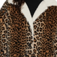 Sanctuary Women's Sierra Animal Print Faux Fur Coat Brown Size X-Small