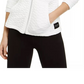 Calvin Klein Women's Jacquard Asymmetrical Zip Hooded Jacket Sand Size Large