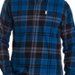 Barbour Men's Blue Tartan Plaid Long Sleeve Classic Fit Button Down Casual Shirt Blue Size XX-Large