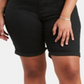 Levi's Women's Plus Shaping Mid Rise Shorts Black Size 24W