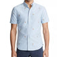 Ralph Lauren Men's Allover Pony Short Sleeve Oxford Shirt Blue Size X-Small