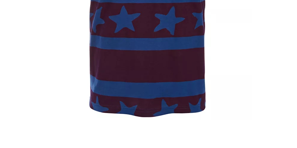 American Rag Men's Stars & Stripes T-Shirt Blue Size XX-Large