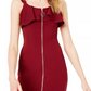 Crave Fame Juniors' Burgundy Sleeveless Body Con Cocktail Dress WineSize Small