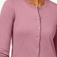 Karen Scott Women's Petite Crew-Neck Cardigan Pink Size PL