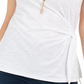 Style & Co Women's Side-Tie Top White Size X-Small