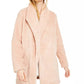 Calvin Klein Women's Fleece Flyaway Jacket Pink Size Large