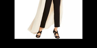 Adrianna Papell Women's Petite One-Shoulder Jumpsuit Beige Size 2 Petite