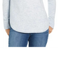 Style & Co Women's Cowl-Neck Waffle-Knit Sweater Light Grey Size Small