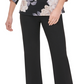 Calvin Klein Women's Printed Blouson-Sleeve Top Charcoal Size X-Large