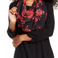 BCX Juniors' Scarf Top Black  Size X-Large