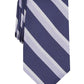 Tasso Elba Men's Fullerton Silk Striped Neck Tie Blue Size Regular