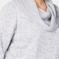 Ideology Women's Fleece Cowl Neck Pullover Top White Size 2X