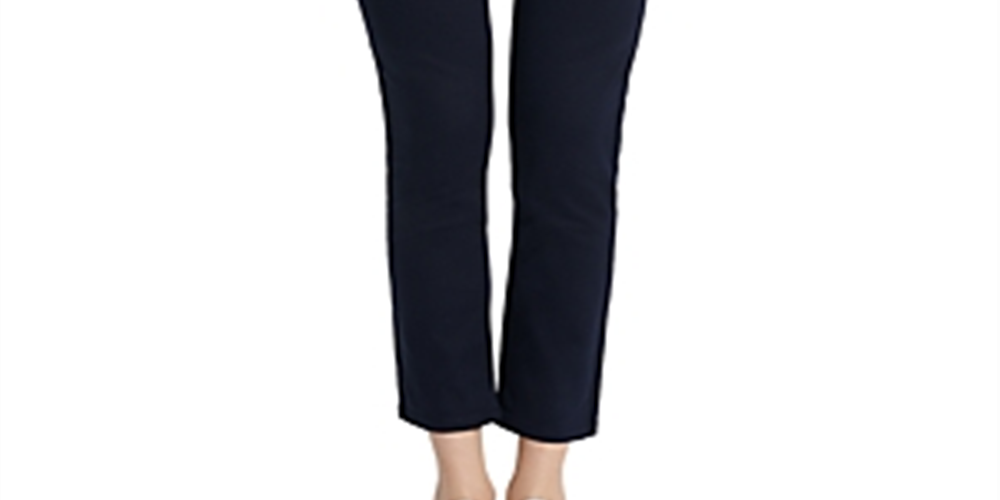 Calvin Klein Women's Zippered Straight Leg Pants Black Size 4