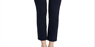 Calvin Klein Women's Zippered Straight Leg Pants Black Size 4