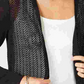 Charter Club Women's Chevron Pointelle Cardigan Black Size Medium