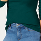 Charter Club Women's Pima Cotton Long-Sleeve Top Green Size XX-Large