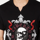 INC International Concepts Men's Skull & Snakes Graphic T-Shirt Black Size Small