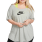 Nike Women's Sportswear Essential Tunic Cotton Jersey Gray Size X-Large