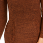 Style & Co Women's Petite Envelope-Neck Sweater Brown Size PP