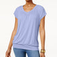 JM Collection Women's Blouson T-Shirt Purple Size Small