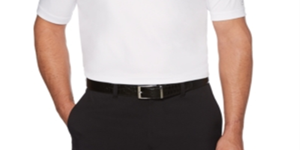 PGA Tour Men's Printed Golf Polo White Size XX-Large