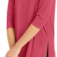 Alfani Women's Cold-Shoulder Asymmetrical Top Red Size X-Large
