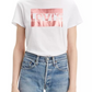Levi's Women's Rose Gold Logo T-Shirt White Size Medium