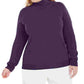 Karen Scott Women's Plus Turtleneck LuX-Smalloft Sweater Purple Size 0X